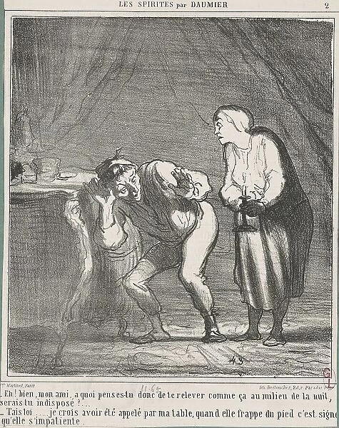 Eh! Bien... mon ami, a quoi penses-tu?... 19th century. Creator: Honore Daumier