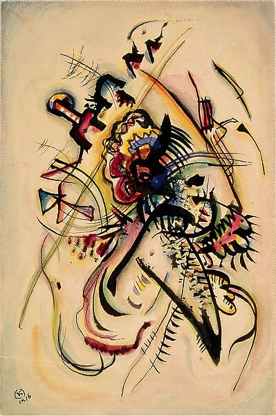 An eine Stimme (With One Voice), 1916. Creator: Kandinsky, Wassily Vasilyevich (1866-1944)
