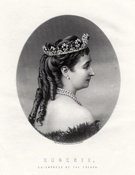 Empress Eugenie, (1826-1920), Empress Consort of France (1853-1870), 19th century. Artist: Francis Holl