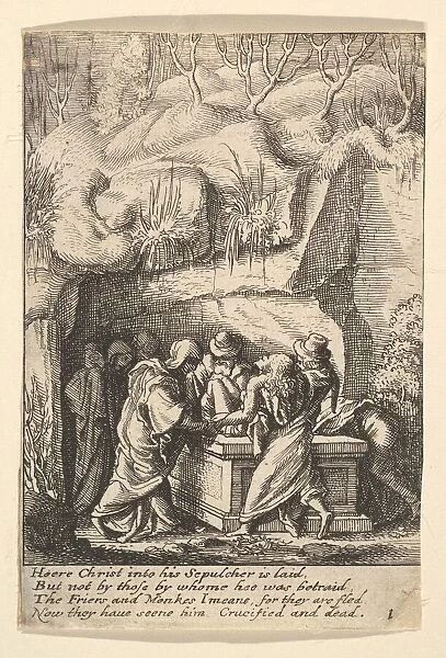 Entombment, 1625-77. Creator: Wenceslaus Hollar