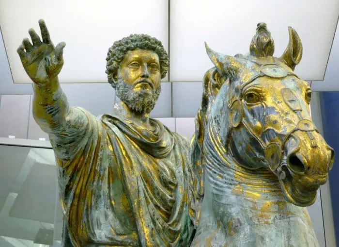 Framed Print : Equestrian Statue of Marcus Aurelius Print Framed Print : Equestrian Statue of Marcus Aurelius Print