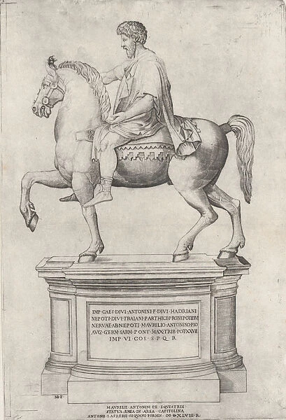 The Equestrian Statue of Marcus Aurelius on the Capitol, 1548. 1548