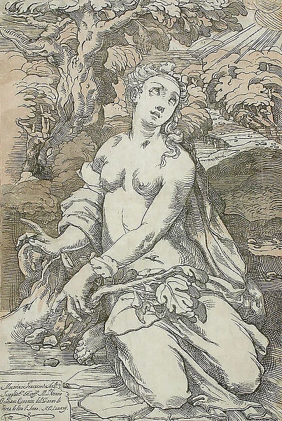 Eve, 1587. Creator: Andrea Andreani