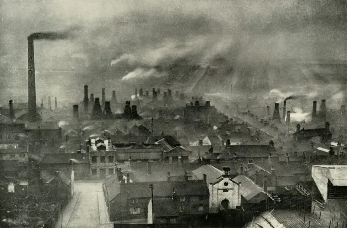 Framed Print : A Factoryscape in the Potteries, 1938 Print Framed Print : A Factoryscape in the Potteries, 1938 Print