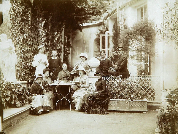 The family of Duke Fyodor Uvarov at their country estate, Porechye, Russia, 1880s