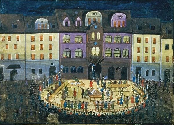 Festive evening music at the Collegium Musicum in Jena, c. 1740