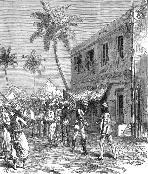Framed Print : Print of The Finding of Dr. Livingstone: Return to Bagamoyo, 1872 Framed Print : Print of The Finding of Dr. Livingstone: Return to Bagamoyo, 1872