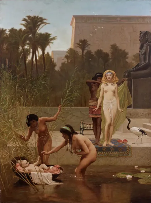 Framed Print : The Finding of Moses Print, Perez Simon Collection, Mexico Framed Print : The Finding of Moses Print, Perez Simon Collection, Mexico