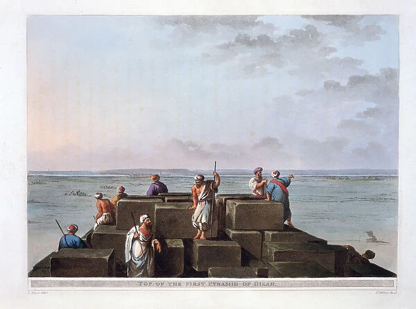 Top of the First Pyramid of Gizah, 1801. Artist: Thomas Milton