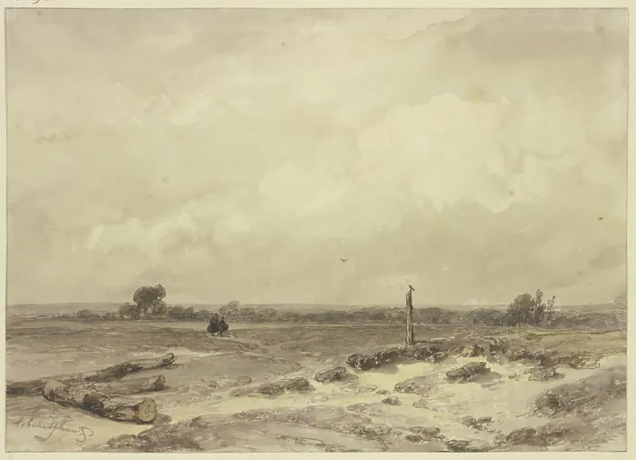 Framed Print : Flat Landscape Print Framed Print : Flat Landscape Print