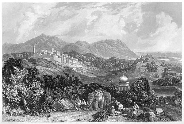 The fortress of Nahan in the dominion of Oude, India, c1860