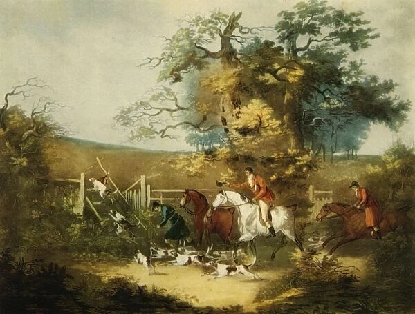 Fox Hunting, 1806, (1944). Creator: Richard Gilson Reeve