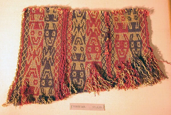 Fragment, Peru, A. D. 1000  /  1476. Creator: Unknown