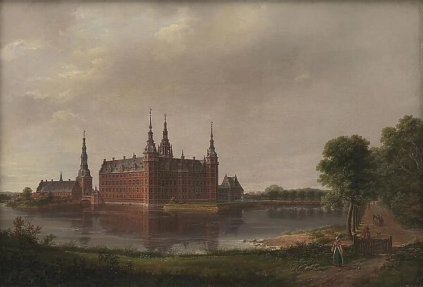 Frederiksborg Castle, 1817. Creator: Johan Christian Dahl