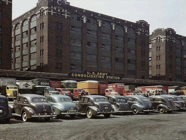 Freight Depot of the U. S. Army consolidating station, Chicago, Illinois, 1943. Creator: Jack Delano