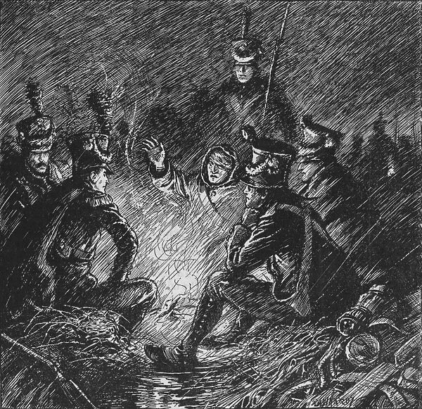 Both French and Allies Bivouacked in Mud and Water, 1902. Artist: Paul Hardy