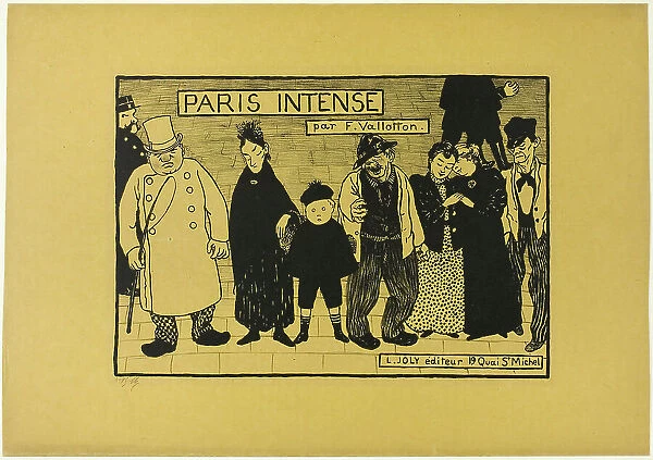 Frontispiece to Paris Intense, 1894. Creator: Félix Vallotton