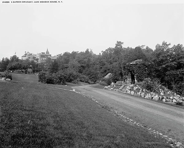 A Garden driveway, Lake Mohonk House, N.Y. between 1890 and 1906. Creator: Unknown