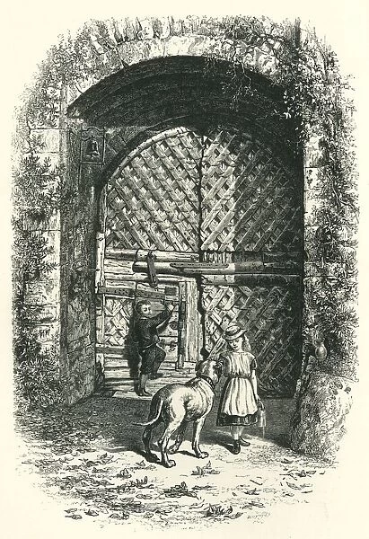 Gate at Chepstow, c1870