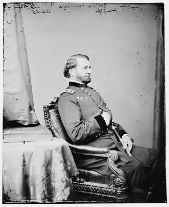 Framed Print : Print of General Benjamin William Brice, circa 1860-1875