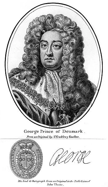 George, Prince of Denmark. Artist: J Swaine