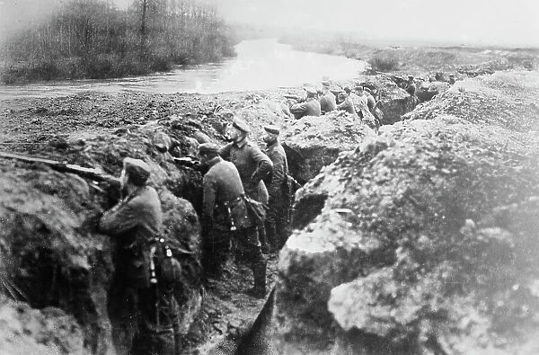 German trenches on the Aisne, between 1914 and c1915. Creator: Bain News Service
