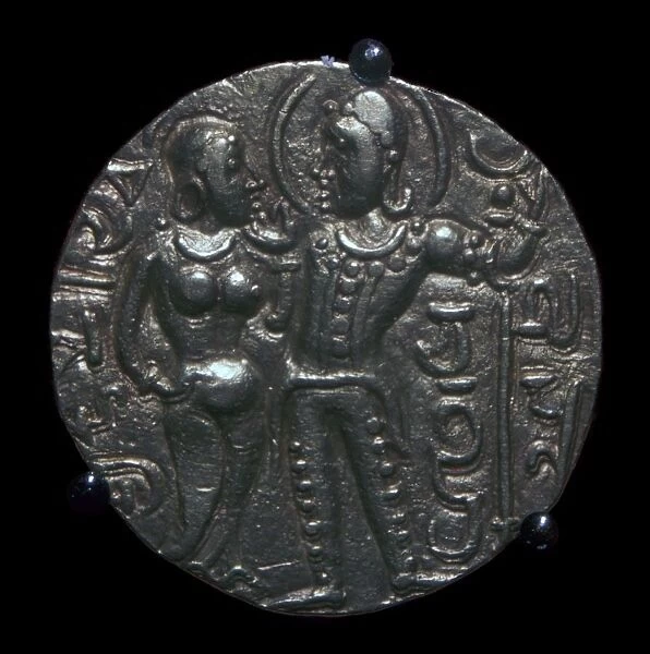 Gold coin of King Samudra Gupta, 4th century