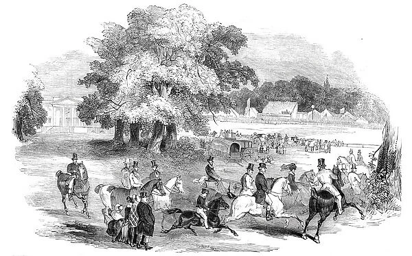 Gorhambury Races - from a sketch in the park, 1844. Creator: Unknown