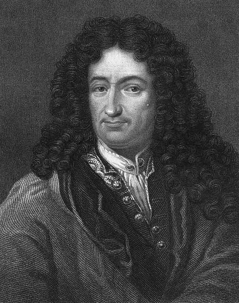 Gottfried Wilhelm von Leibniz, German philosopher and mathematician, (1836). Artist: B Holl