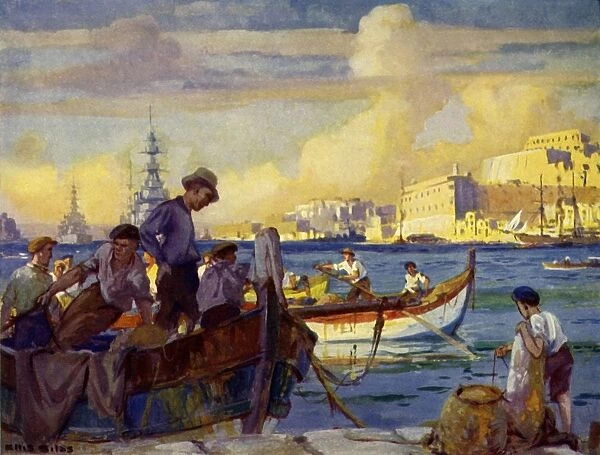 In the Grand Harbour at Valletta, Malta, c1948. Creator: Unknown