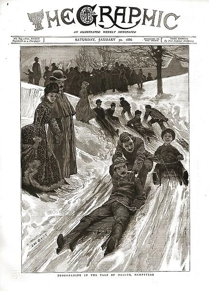 The Graphic, Front Cover January 30th. 1886, 1886. Creator: Lucien Davis