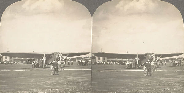 Group of 3 Sterograph Views of Aviation, including the Wright Brothers, 1900-1929