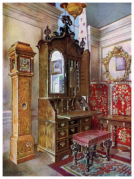 A group of early 18th century furniture, 1910. Artist: Edwin Foley