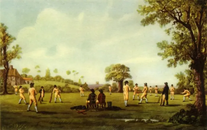 Framed Print : The Hambledon Game Print, 1941 Framed Print : The Hambledon Game Print, 1941