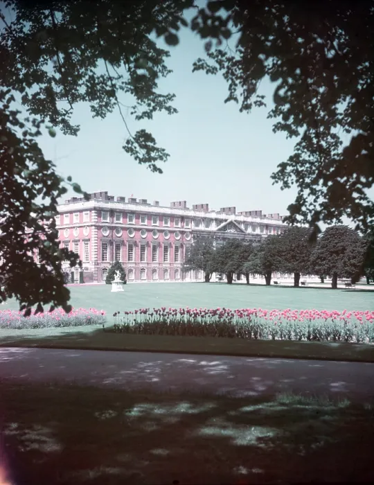 Framed Print : Hampton Court Palace Print, c1955 Framed Print : Hampton Court Palace Print, c1955