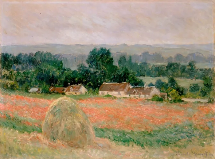 Framed Print : Haystack Print, Giverny Landscape Framed Print : Haystack Print, Giverny Landscape
