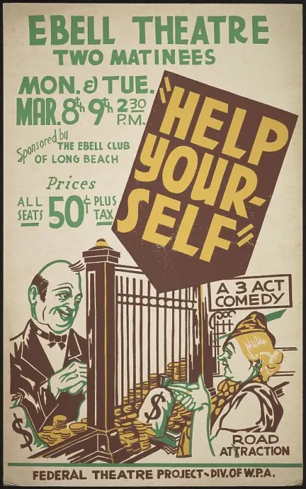 Framed Print : Print of Help Yourself, a 3-Act Comedy