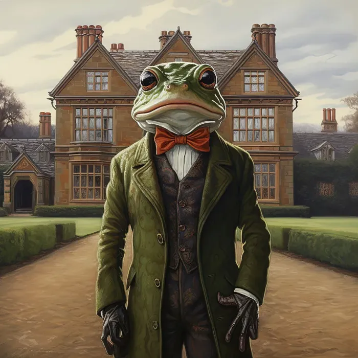Framed Print : AI IMAGE - Toad Print, The Wind in the Willows, 2023 Framed Print : AI IMAGE - Toad Print, The Wind in the Willows, 2023