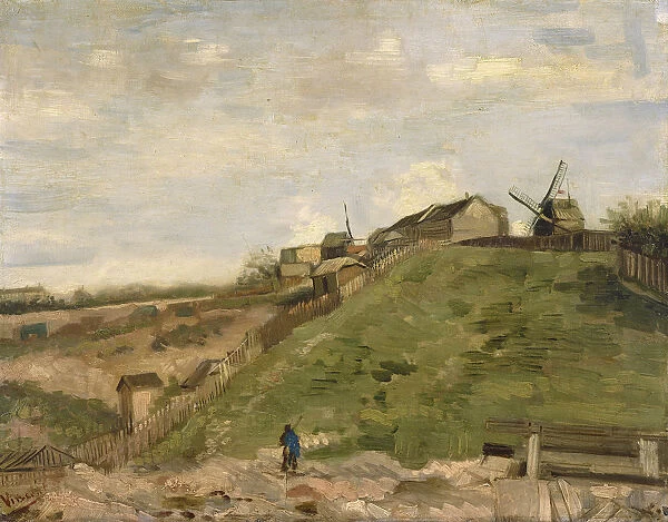 The hill of Montmartre with stone quarry, 1886. Artist: Gogh, Vincent, van (1853-1890)