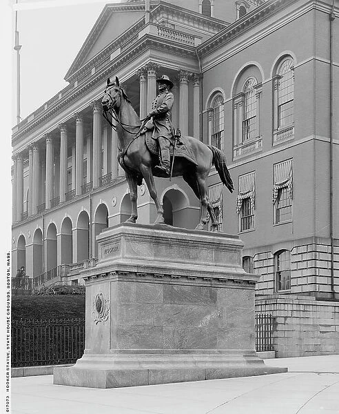 Hooker Statue, State House Grounds, Boston, Mass. c1904. Creator: Unknown