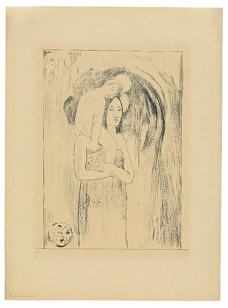 Ia orana Maria (Hail Mary), 1894  /  95, published Mar. 1895. Creator: Paul Gauguin