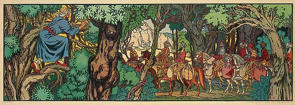 Illustration for Arabian Fairy Tales, 1932. Creator: Bilibin, Ivan Yakovlevich (1876-1942)