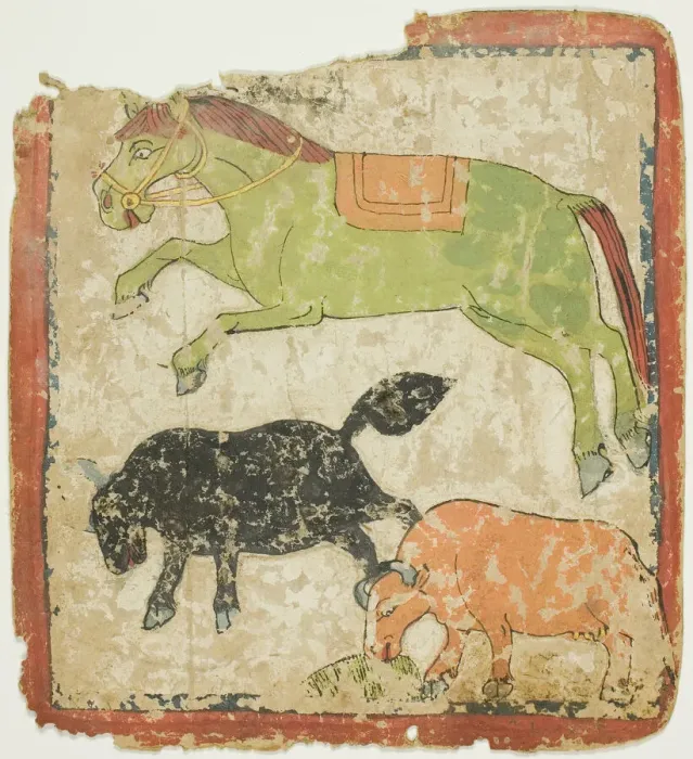 Framed Print : Print of Image from a Set of Initiation Cards (Tsakali), 14th / 15th century