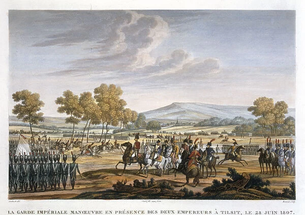 The Imperial Guard Manoeuvring in the Presence of the Two Emperors at Tilsit, 28 June 1807