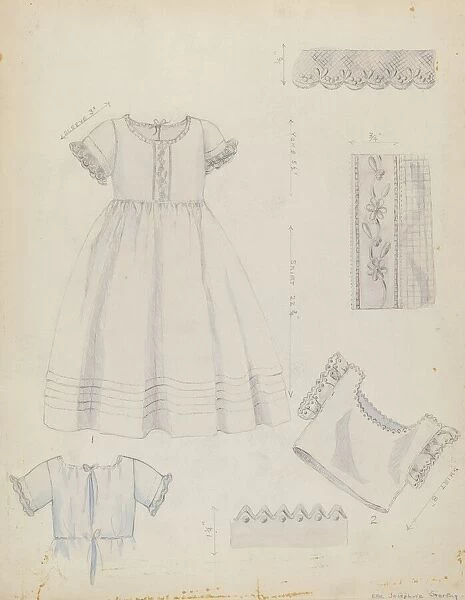 Infants Dress and Shirt, c. 1936. Creator: Ella Josephine Sterling