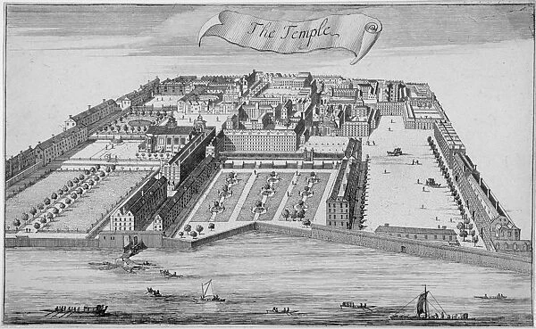 Inner and Middle Temple, City of London, 1700