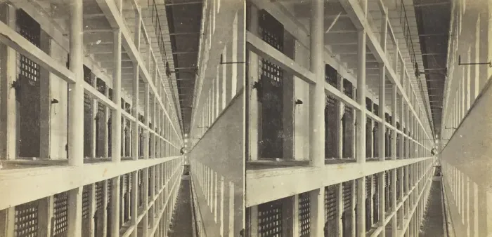 Framed Print : Interior View of Sing Sing Prison, 1860 / 69 Albumen Print Framed Print : Interior View of Sing Sing Prison, 1860 / 69 Albumen Print