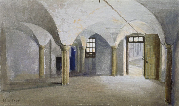 Interior view of Queens Bench Prison, Borough High Street, Southwark, London, 1879