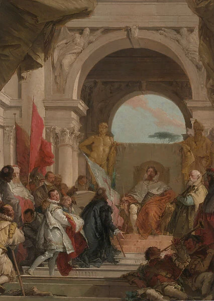 The Investiture of Bishop Harold as Duke of Franconia, ca. 1751-52. Creator: Giovanni Battista Tiepolo