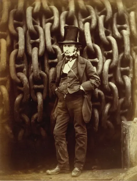 Framed Print : Isambard Kingdom Brunel Before the Great Eastern Launch, 1857 Print
